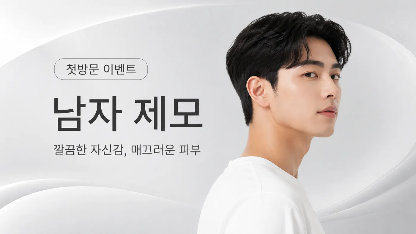 첫방문이벤트 남자 제모 대표 이미지