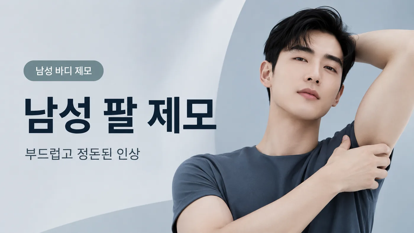 바디 제모(남성) 남성 팔 제모 대표 이미지