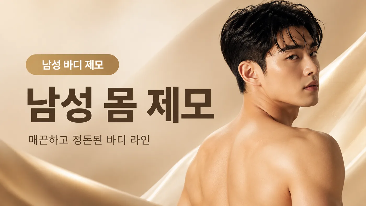 바디 제모(남성) 남성 몸 제모 대표 이미지