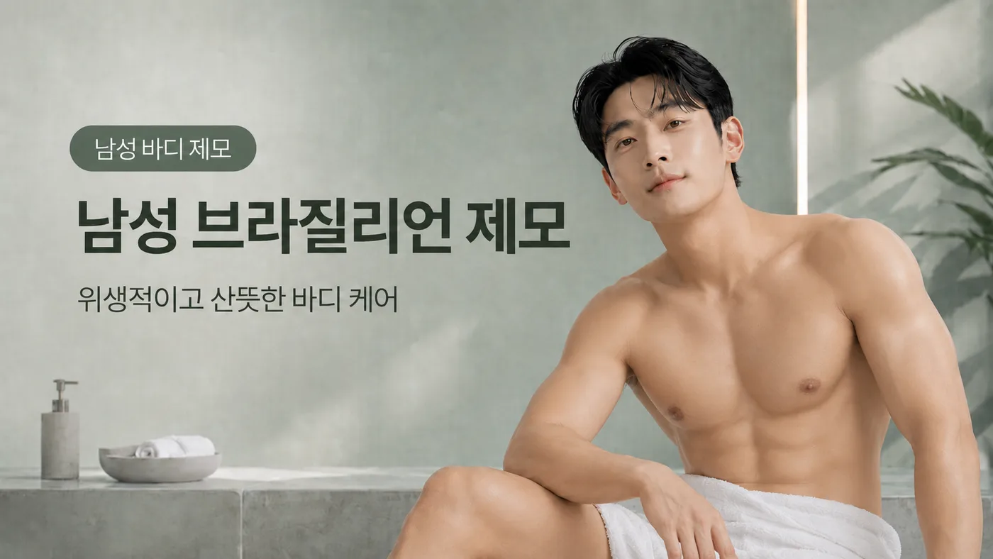 바디 제모(남성) 남성 브라질리언 제모 대표 이미지