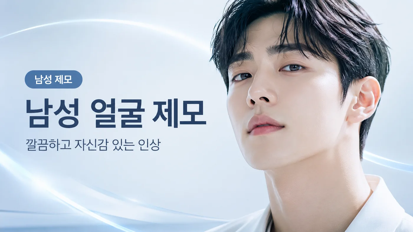 제모(남성) 남성 얼굴 제모 대표 이미지