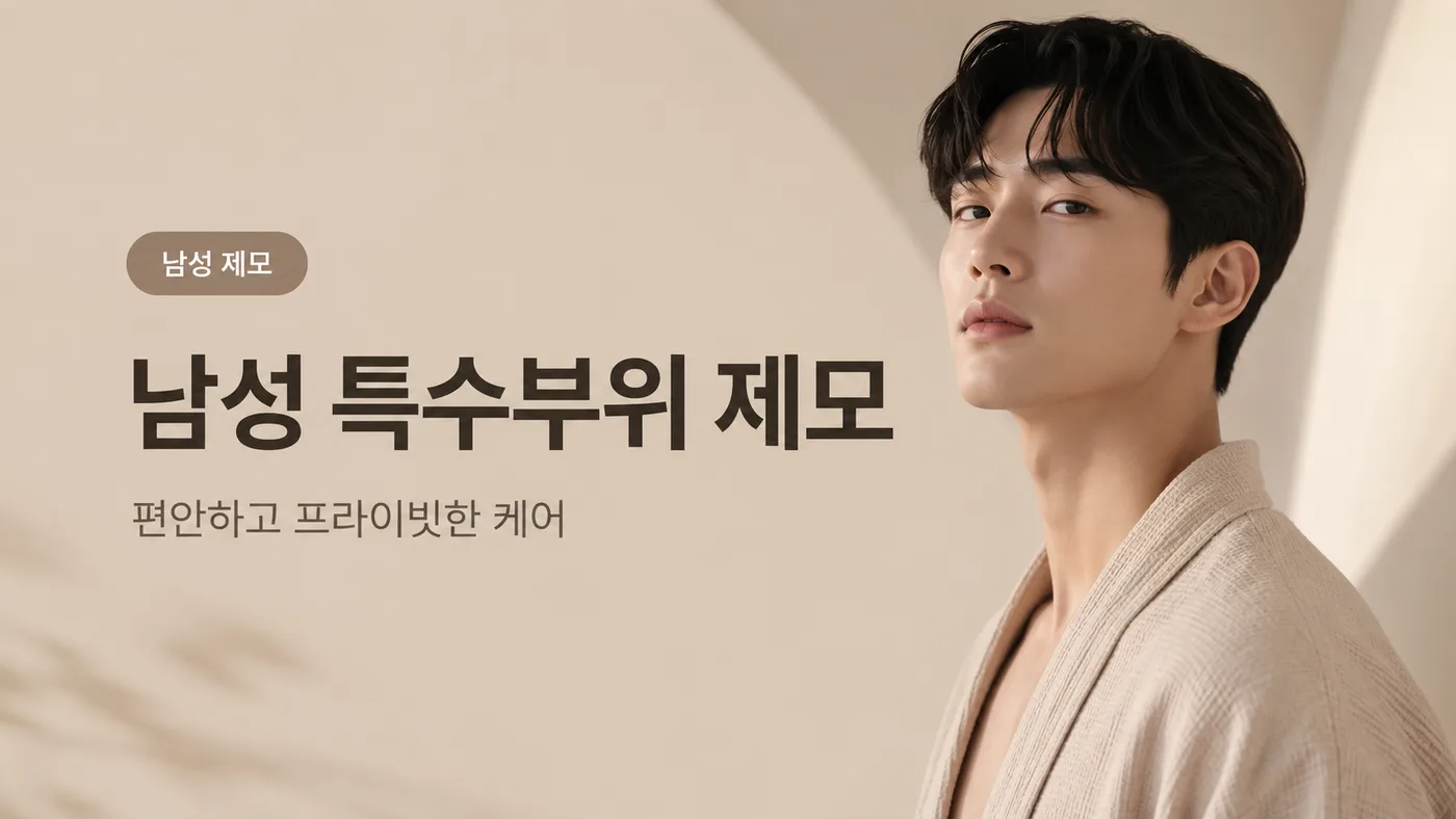 제모(남성) 남성 특수부위 제모 대표 이미지