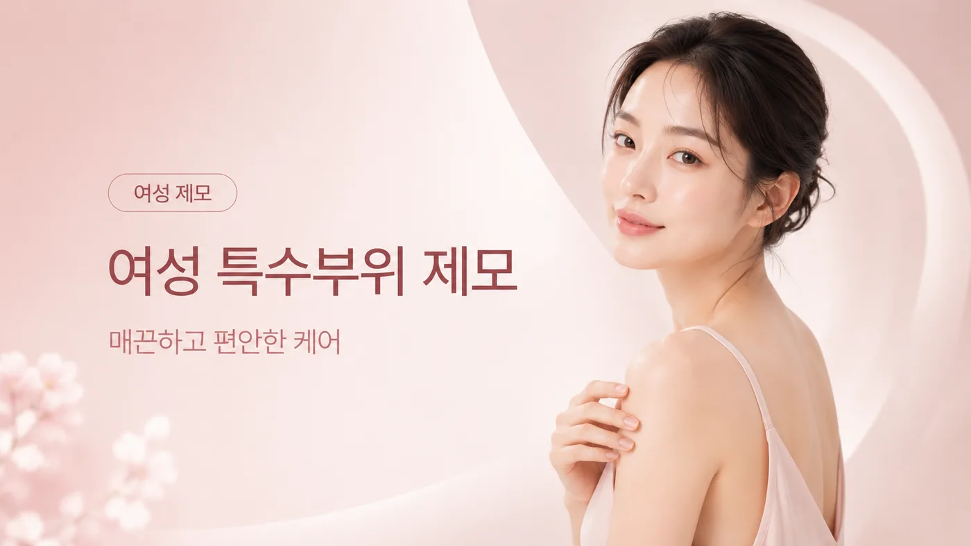 제모(여성) 여성 특수부위 제모 대표 이미지